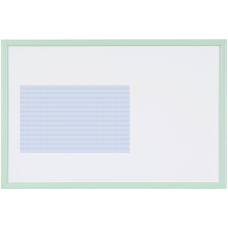 Bi-Office, Whiteboard with pastel green frame, magnetic dry erase, 60x40cm
