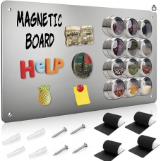Raweao Wall Magnetic Board, Magnet Plate for Magnets, 30x45x0.08cm Ultra Thin Metal