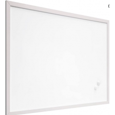Raylu Paper® - Magnetic Whiteboard with White Wooden Frame, Dry Erase Whiteboard with Two Magnets for Acc...