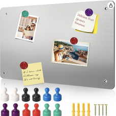 42 x 30 cm Magnetic Wall Board, Erasable Magnetic Whiteboard, Wall Mounts, Magnetic Board for Displaying ...