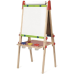 Hape Toy - All-in-One Wooden Easel - Children's Double-Sided Board - Blackboard and Magnetic Whiteboard with Roller...