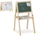 Relaxdays 10027237 Children's straight board, magnetic on both sides, chalk and marker, height adjustable, HlP 77x39x44.5 cm,...