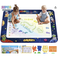 ROEXUN Children's Drawing Mat, 120 * 90 Large Reusable Magic Water Drawing Mat, Water Drawing Mat for Baby with Game...