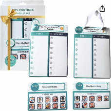 Luva and co Children's Magnetic Morning and Evening Routines for Children 3-7 Years - Educational Game for the Family - Personalized Planning...