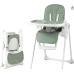 Bambisol Ultra Compact Scalable Baby High Chair | Adjustable 6 Heights, Compact Folding | Lime Green