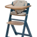 Safety 1st Timba Wooden and Evolutive Baby High Chair with Petrol Blue Cushion