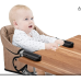 Baby Table Seat, Portable High Chair with Safety Belt Foldable Children's Table Chair with Carrying Bag ...