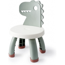 Balama Plastic Children's Dinosaur Dinosaur Chair, Green, Seat Height: 10 Inches, Indoor and Outdoor Use...