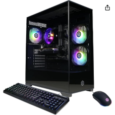 CyberPowerPC Gamer Master Gaming PC, AMD Ryzen 5 5500 3.6GHz, Radeon RX 6400 4GB, 16GB DDR4, 500GB PCIe Gen4 SSD, WiFi Rea...